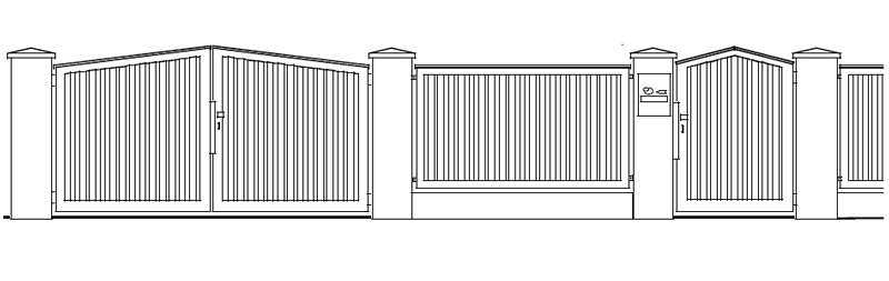 Aluminiumzaun AL90