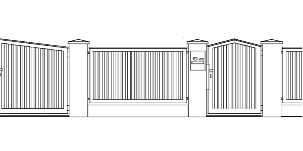 Aluminiumzaun AL90