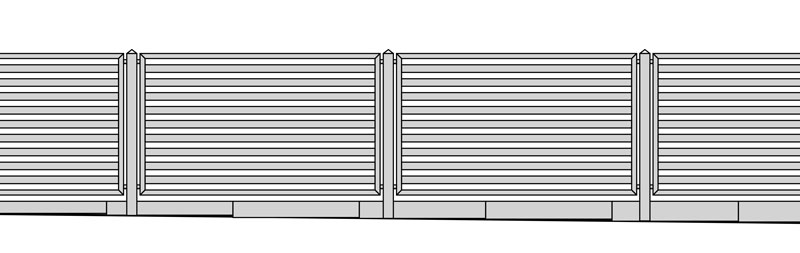 Aluminiumzaun AL140