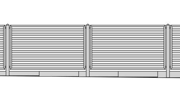 Aluminiumzaun AL140