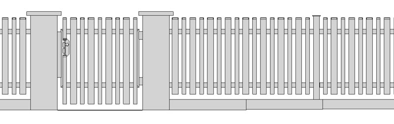 Aluminiumzaun AL110