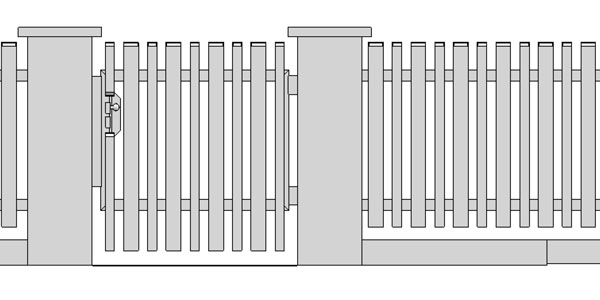 Aluminiumzaun AL110