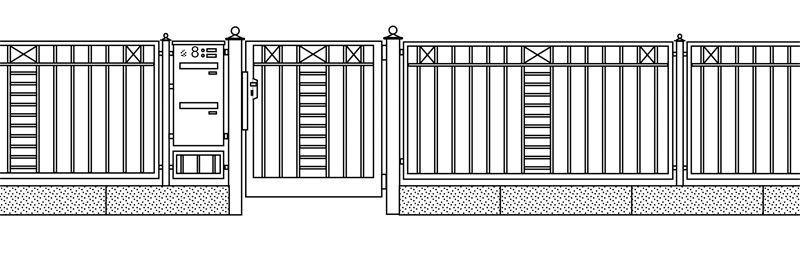 Designzaun D63a