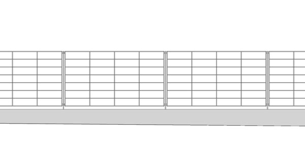 Stahlzaun H130