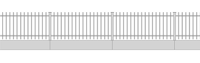 Stahlzaun H16