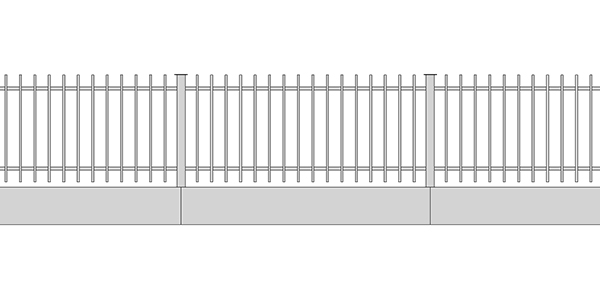 Stahlzaun H16