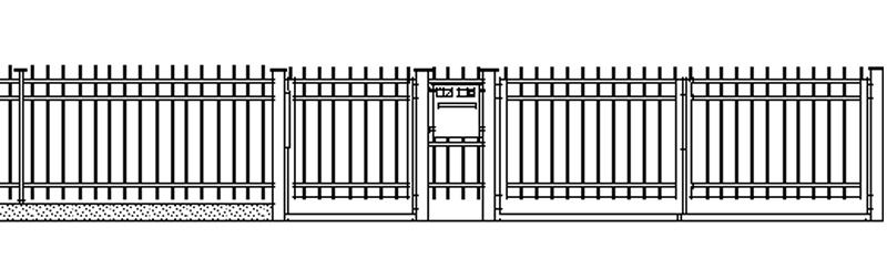 Stahlzaun H41