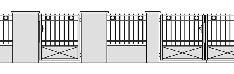 Stahlzaun H41a