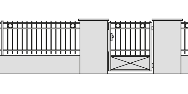 Stahlzaun H41a