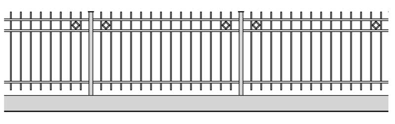 Stahlzaun H41b