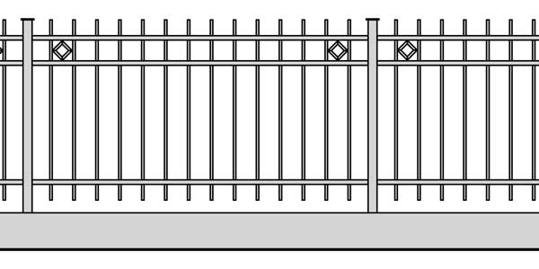 Stahlzaun H41b