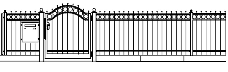 Stahlzaun H42a