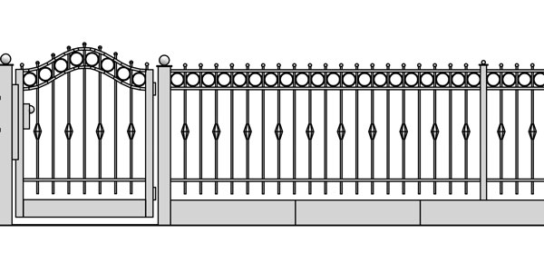 Stahlzaun H42b