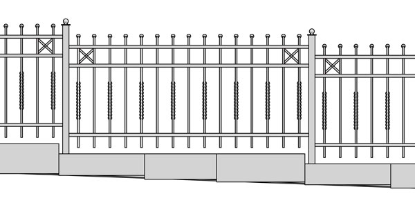 Stahlzaun H43