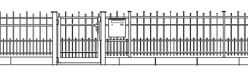 Stahlzaun H45