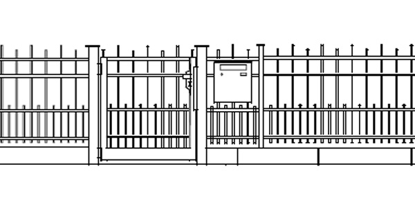 Stahlzaun H45